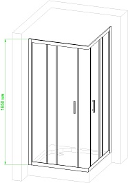 Royal Bath Душевой уголок RB 1110HPD-T-BL 110х100х185 – фотография-5